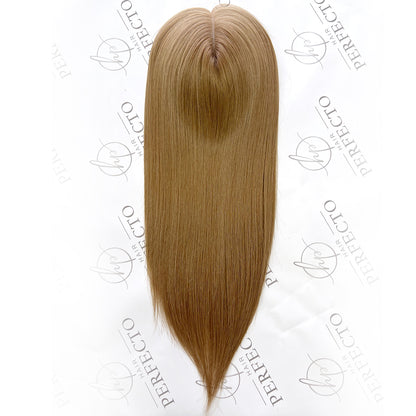 Premium Hair Toppers for Alopecia And Thinning Crown 5"X6" Brown Toppers