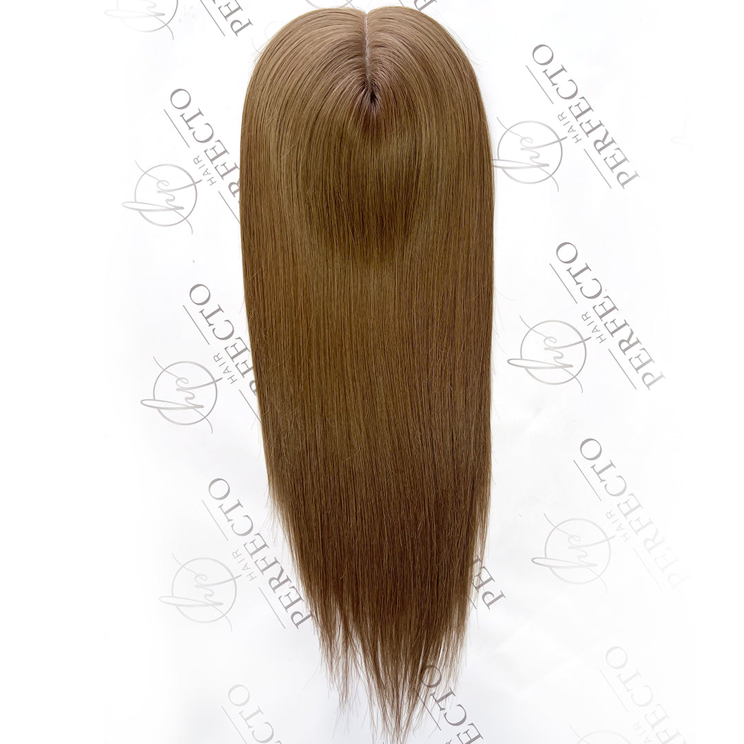 Best Hair Toppers For Women 5"*6* Monofilament Brown #4 Hair Topper