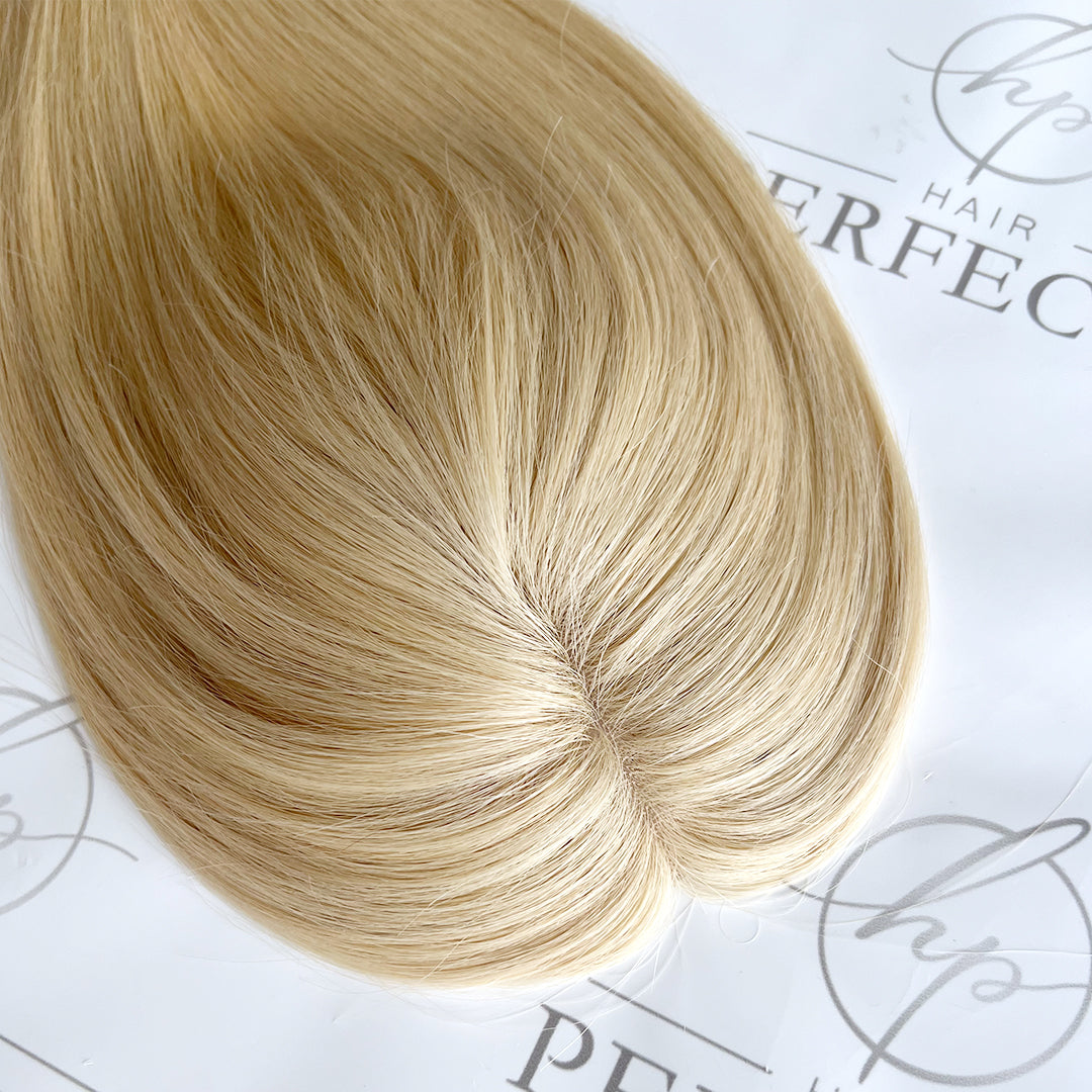 Best 3"x5" Human Hair Toppers & Hair Pieces for Women Blonde #60C