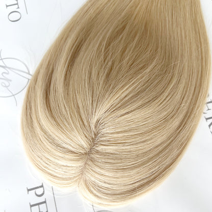 Best 3"x5" Human Hair Toppers & Hair Pieces for Women Blonde #60C