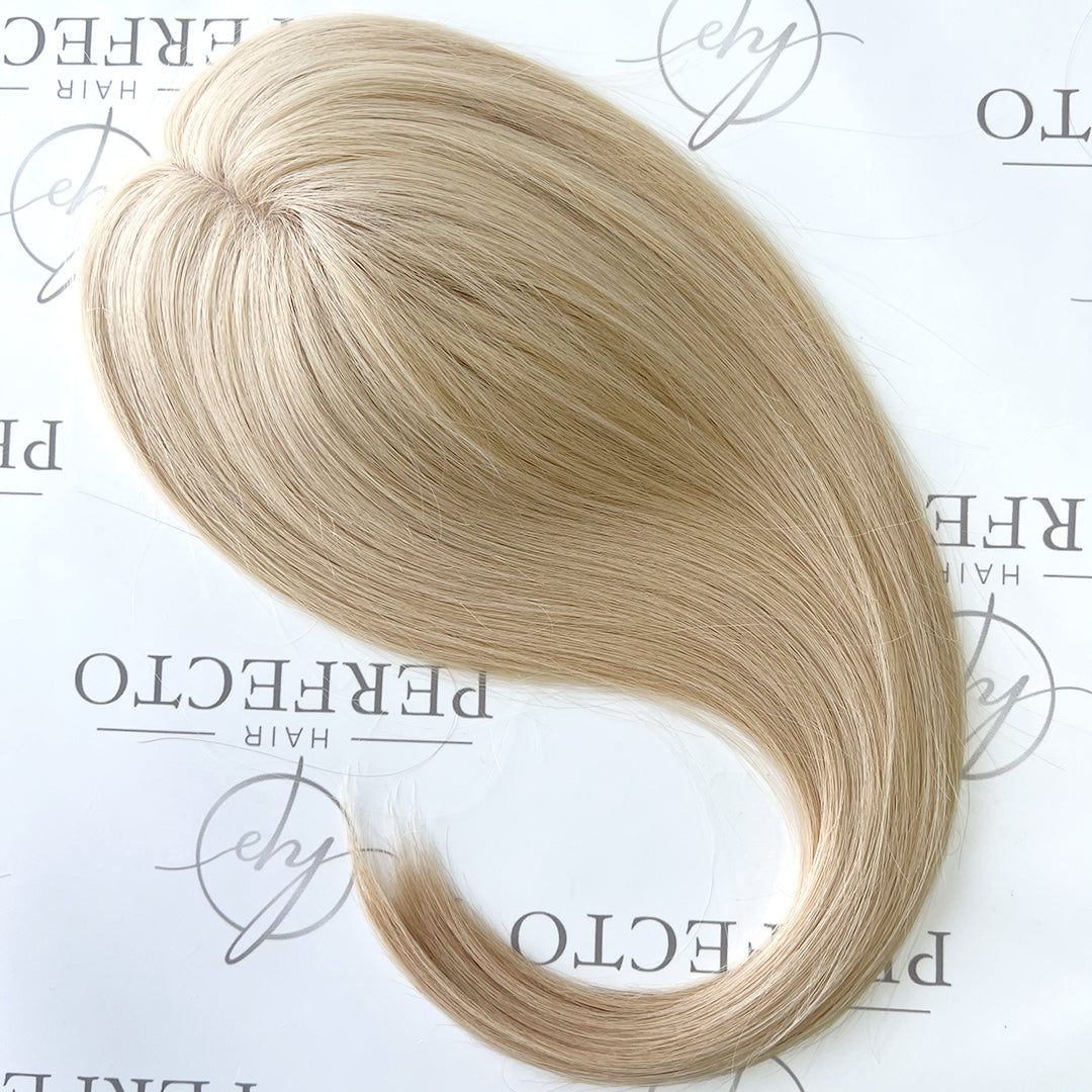 Best 3"x5" Human Hair Toppers & Hair Pieces for Women Blonde #60C