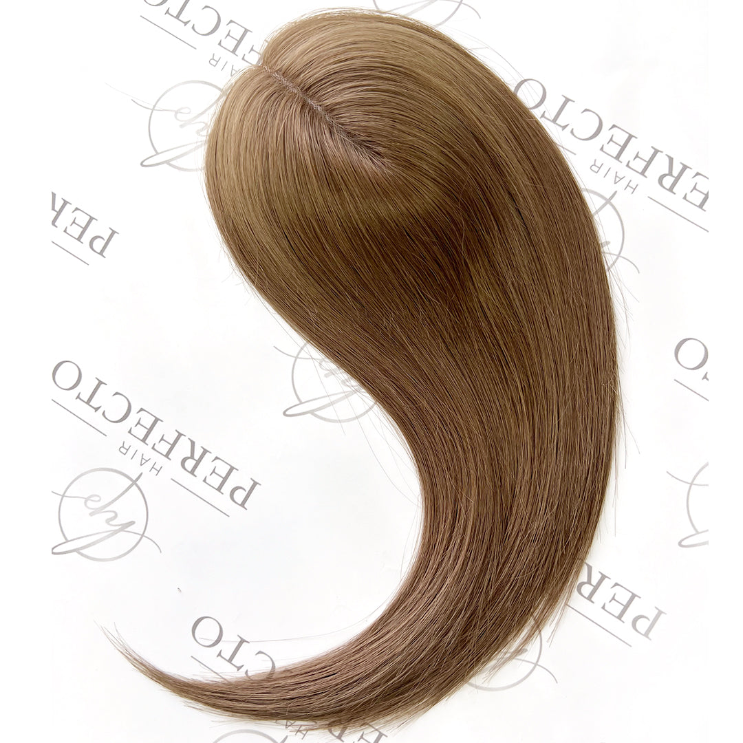 3"x5" Mono Base Hair Toppers for Women with Thinning Hair Chestnut Brown #4