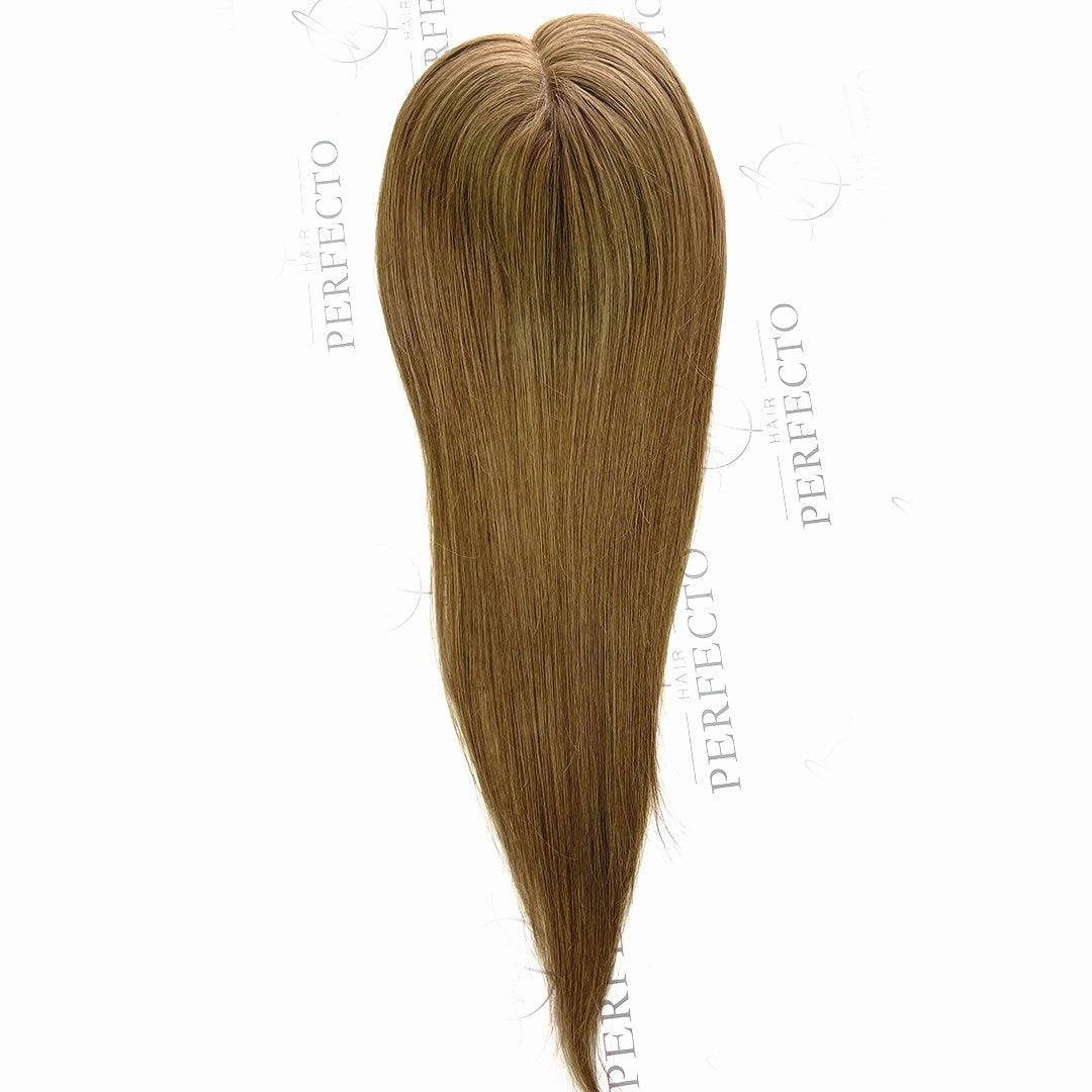 Best Human Hair Toppers For Thinning Crown Light Brown 3*5" Hair Pieces