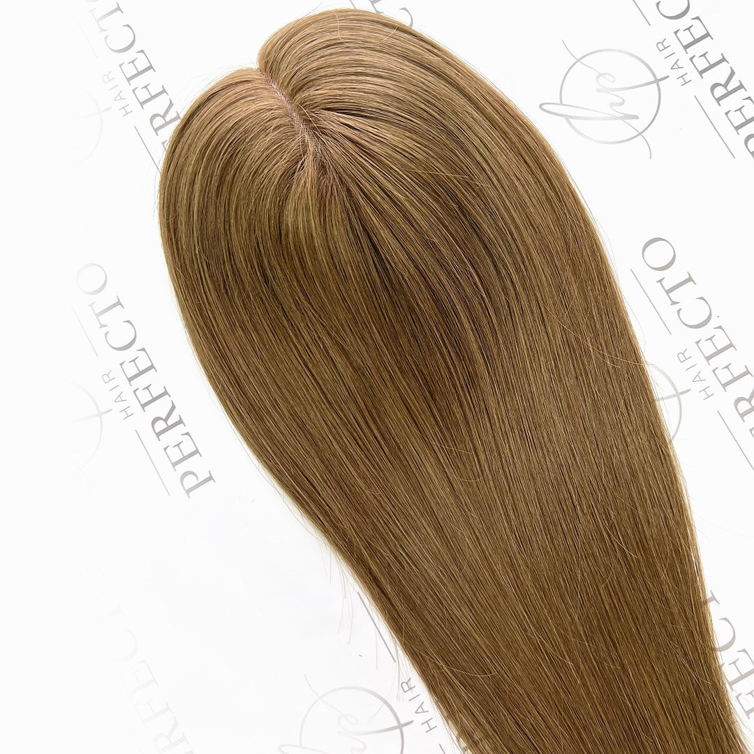 Best Human Hair Toppers For Thinning Crown Light Brown 3*5" Hair Pieces