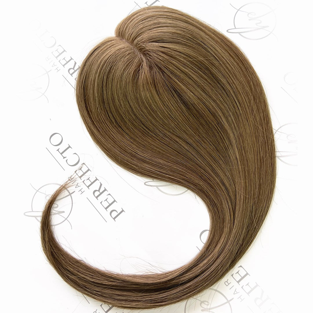 Best Human Hair Toppers For Thinning Crown Light Brown 3*5" Hair Pieces