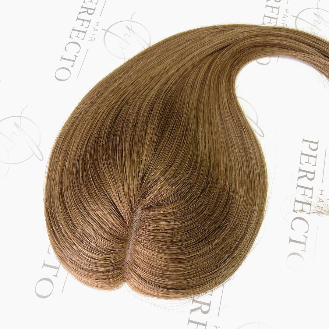 Best Human Hair Toppers For Thinning Crown Light Brown 3*5" Hair Pieces