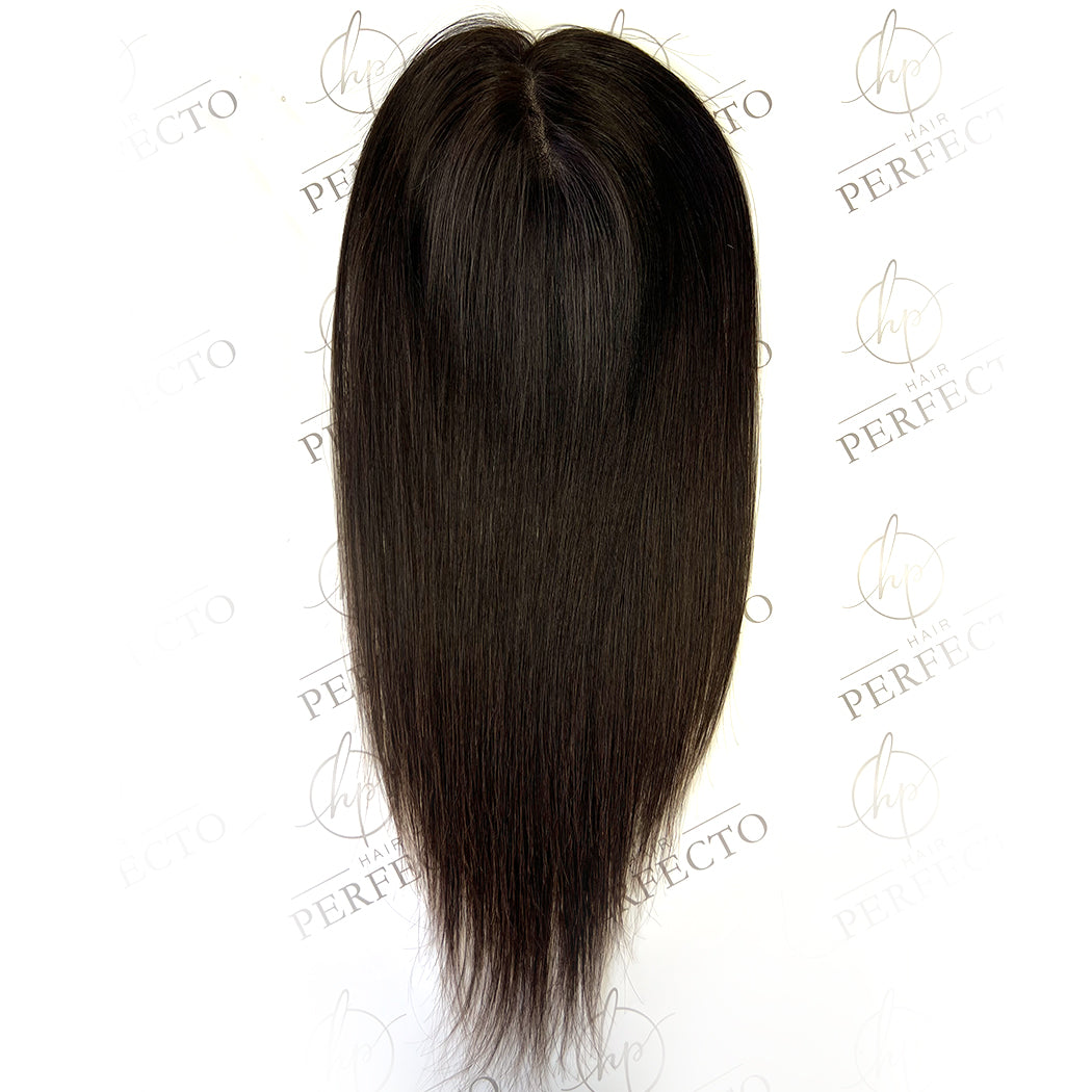 Hair Toppers for Thinning 16 Inch 3*5 Natural Black Mono Hair Topper