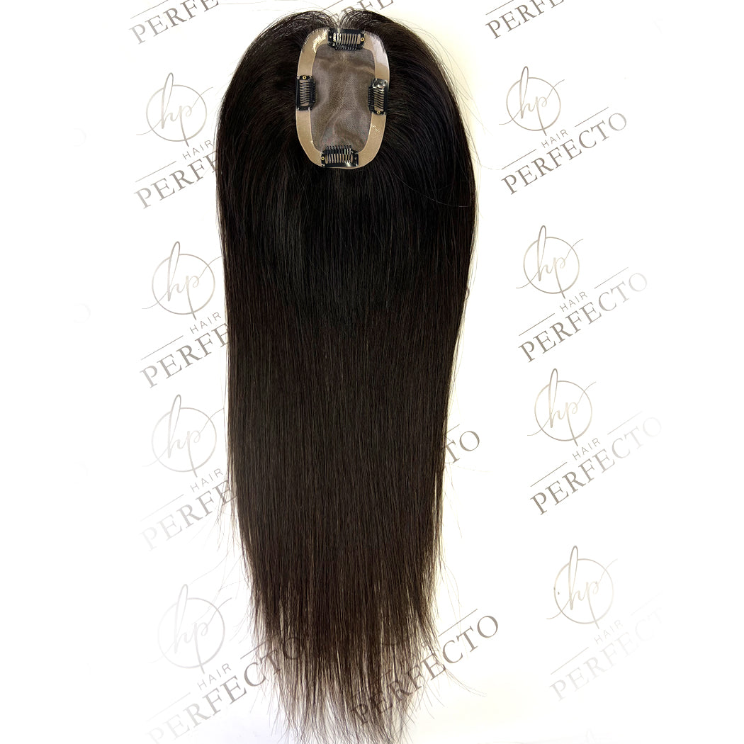 Hair Toppers for Thinning 16 Inch 3*5 Natural Black Mono Hair Topper