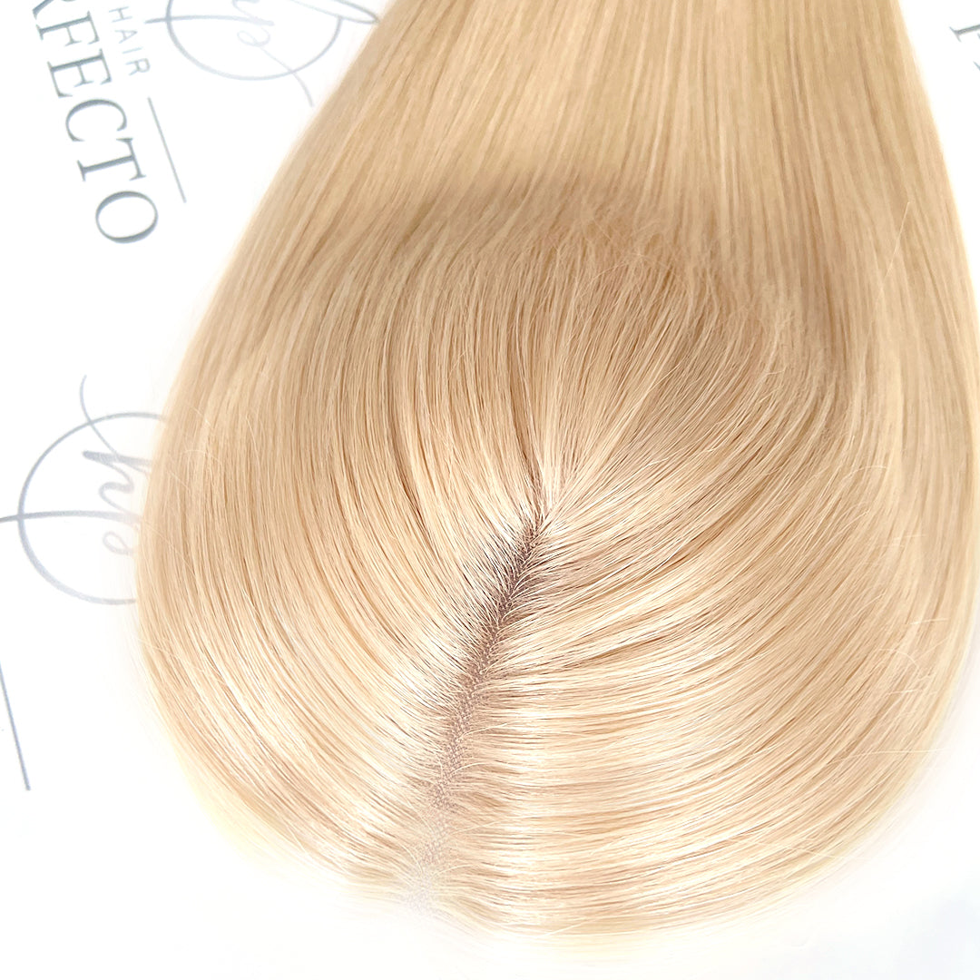 5” x 6" Full Hand Tied Human Hair Toppers Blonde Human Hair Pieces