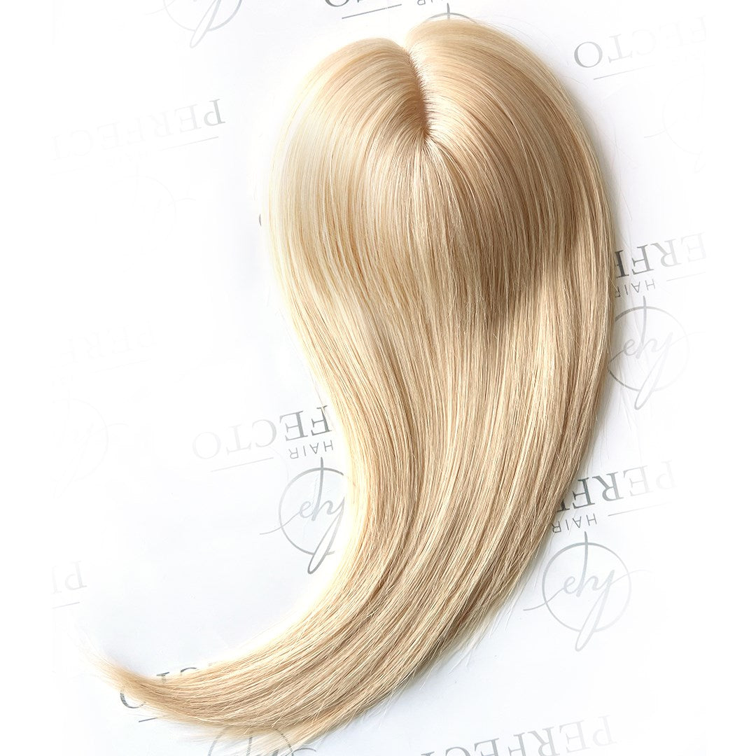 5” x 6" Full Hand Tied Human Hair Toppers Blonde Human Hair Pieces