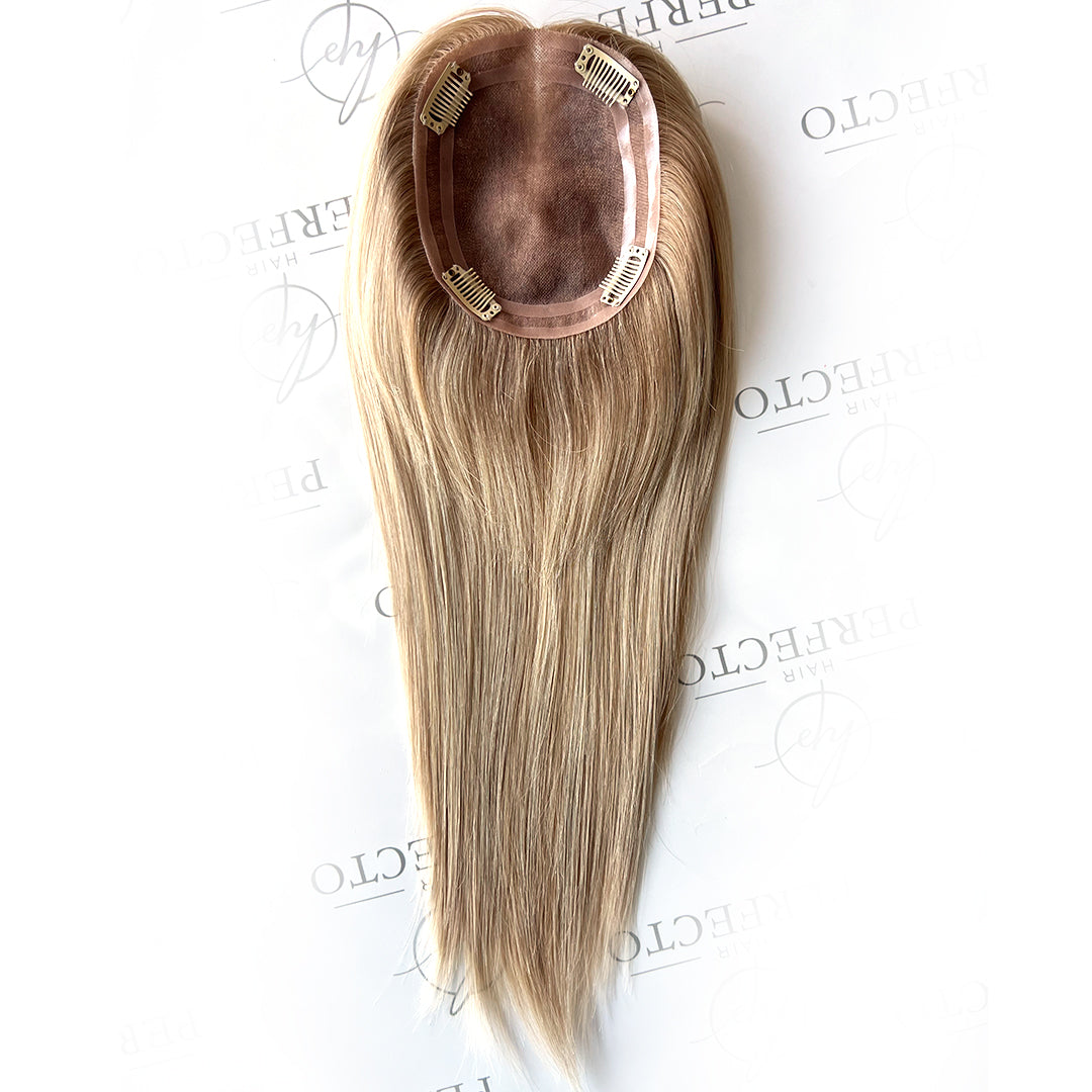 Ladies Hair Toppers  5"*6"  Blonde Topper Hair Pieces for women