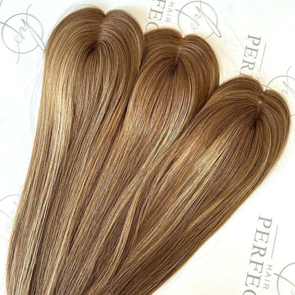 Highlight Human Hair Toppers 3x2 Mini Hair Pieces For Women