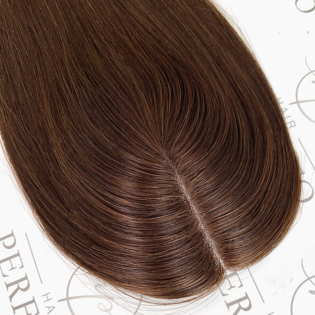 Brown Human Hair Toppers For Thinning Hair 3x6  Hair Pieces For Women