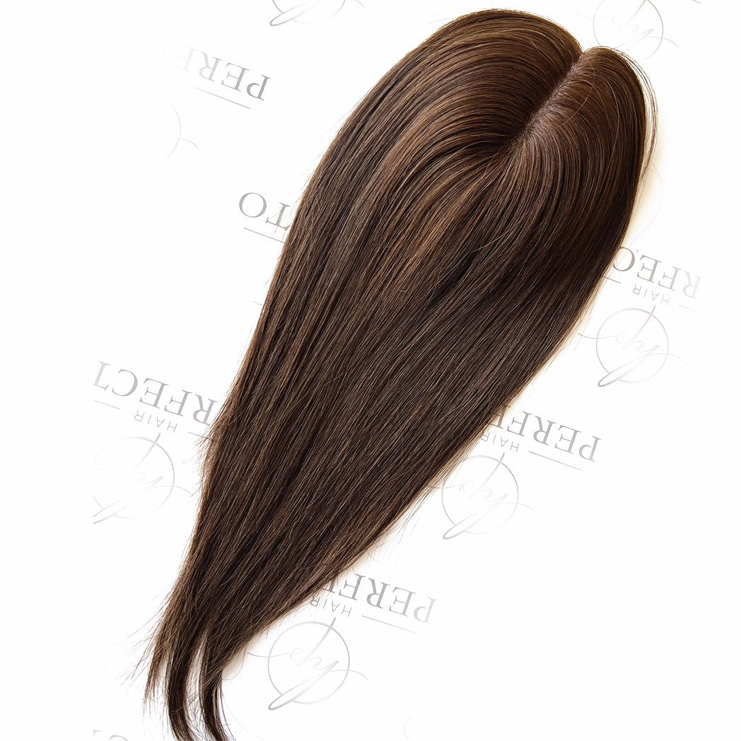 Brown Human Hair Toppers For Thinning Hair 3x6  Hair Pieces For Women