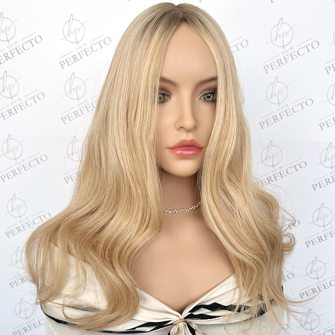 Hair Toppers For Women 8*8 Silk Blonde Hair Topper