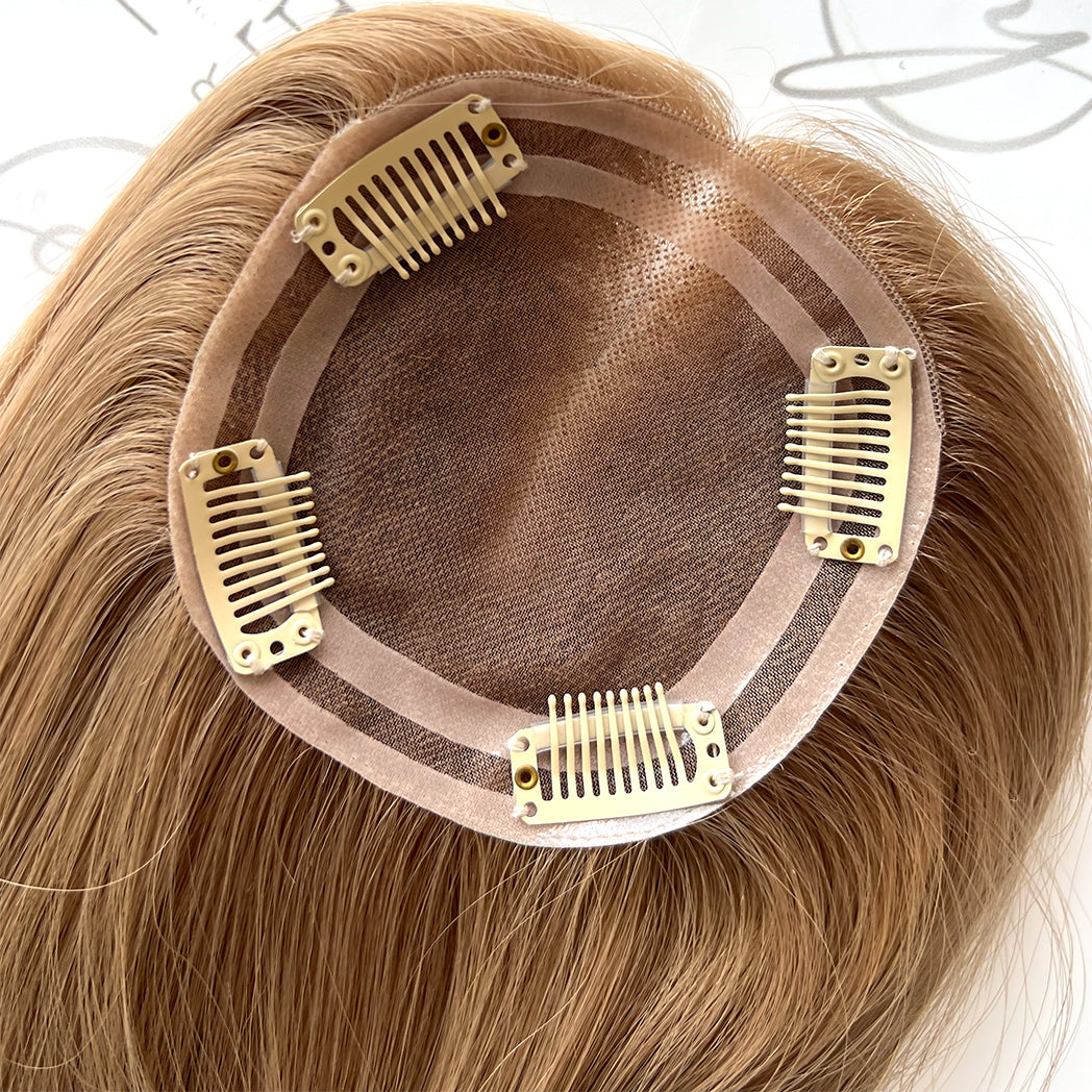 Premium Human Hair Toppers 4X4  Small Hair Pieces For Thinning Hair