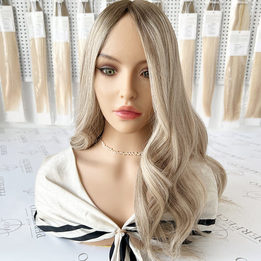 Premium Hair Toppers Silk Base Blonde Shade Hair Topper | Hairperfecto