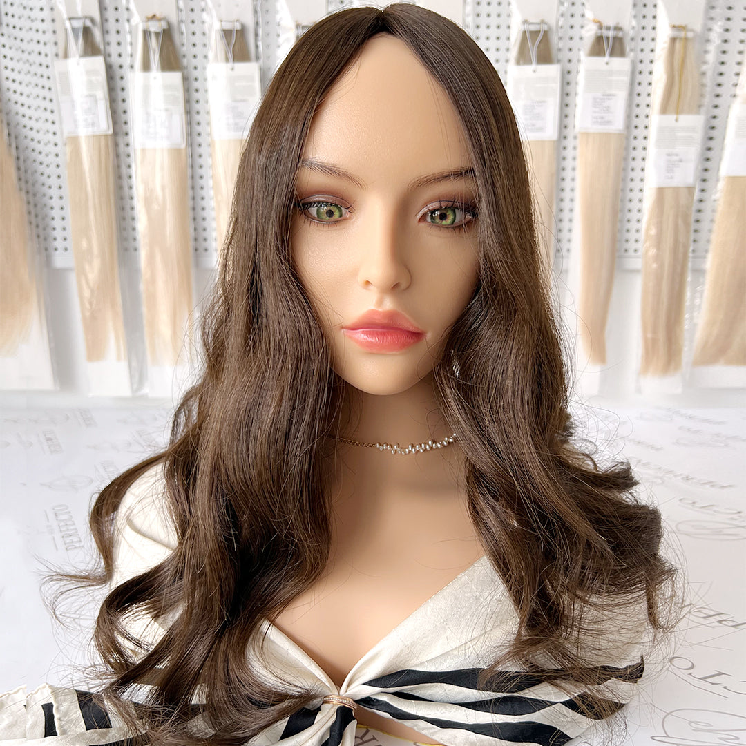 Silk Hair Toppers 8*8 Size Medium Brown Hair Topper | Hairperfecto