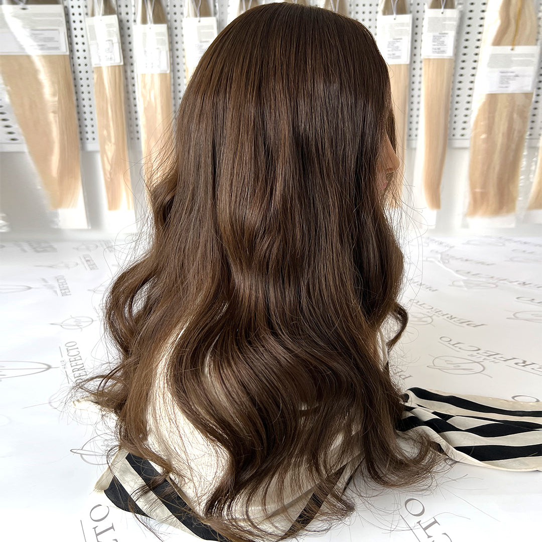 Silk Hair Toppers 8*8 Size Medium Brown Hair Topper | Hairperfecto