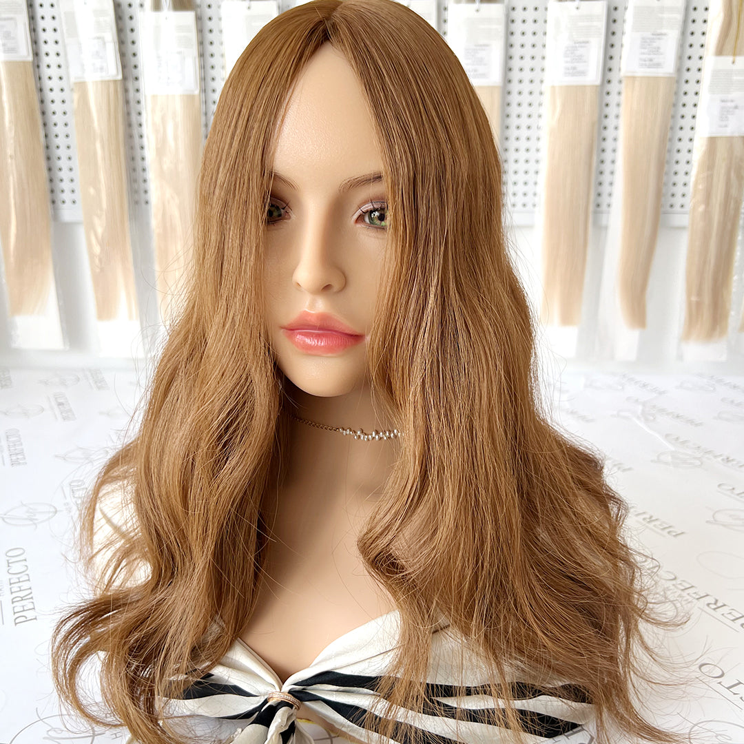 Silk Hair Toppers Warm Red Shade Hair Topper For Women | Hairperfecto