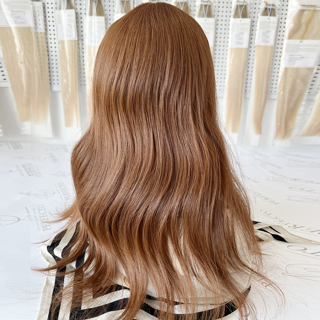 Silk Hair Toppers 8*8 Size Cinnamon Hair Topper For Women