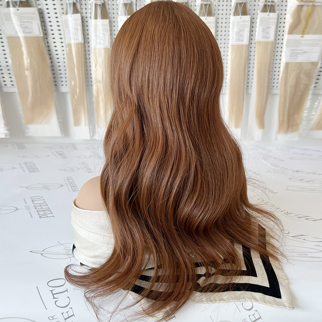 Silk Hair Toppers 8*8 Size Cinnamon Hair Topper For Women