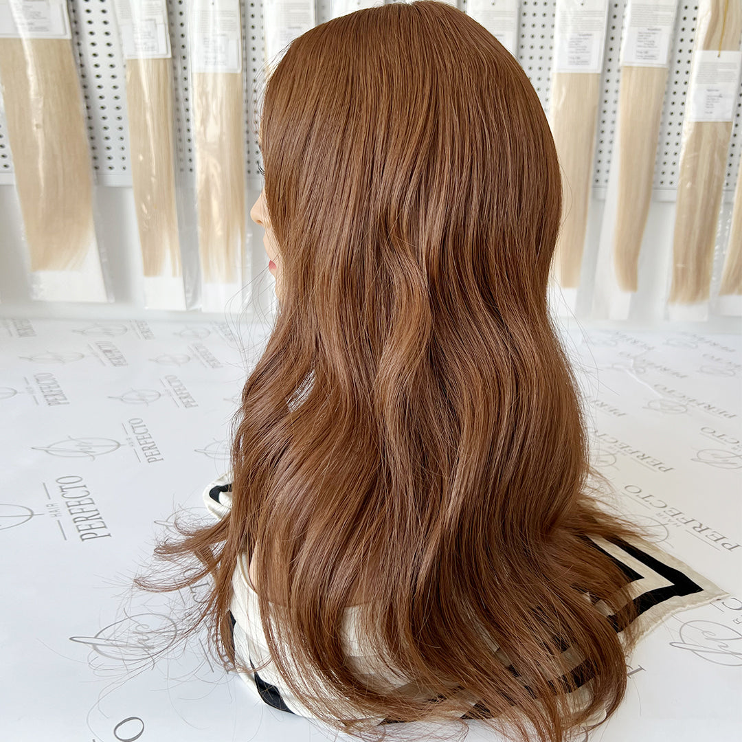 Silk Hair Toppers 8*8 Size Cinnamon Hair Topper For Women