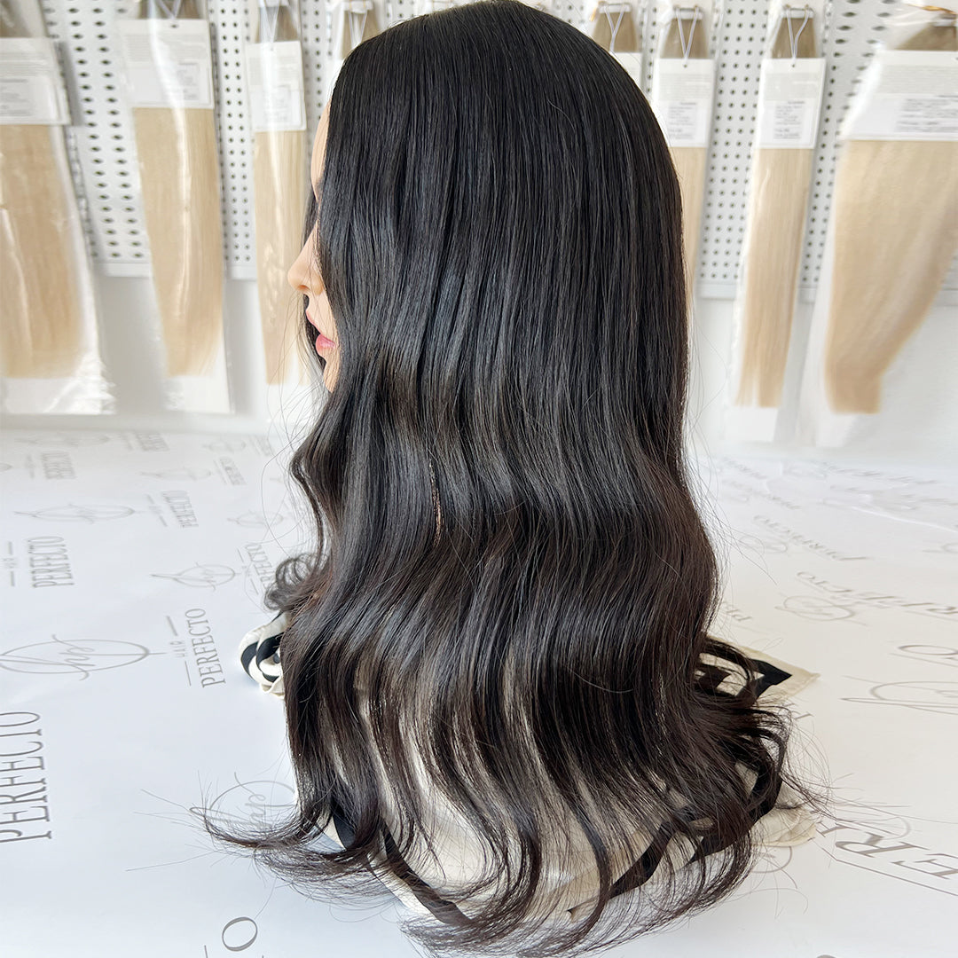 Silk Hair Toppers 8*8 Size Black Hair Topper | Hairperfecto