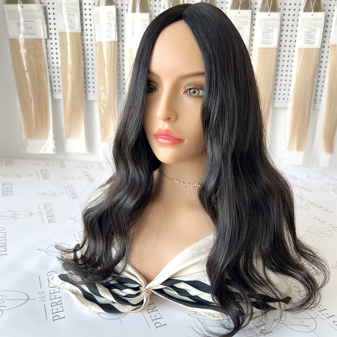 Silk Hair Toppers 8*8 Size Black Hair Topper | Hairperfecto