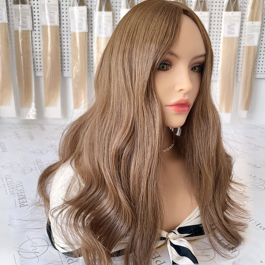 Best Hair Toppers 8*8 Size Silk Base Bronze Blonde Hair Topper |Hairperfecto