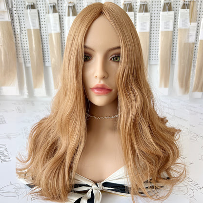 Hair Toppers Silk Base 8*8 Size Blonde To Red Hair Pieces | Hairperfecto