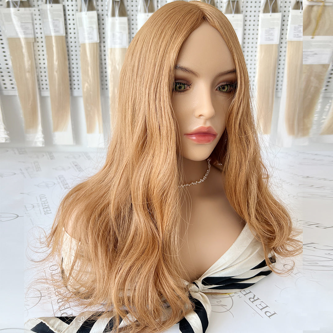 Hair Toppers Silk Base 8*8 Size Blonde To Red Hair Pieces | Hairperfecto