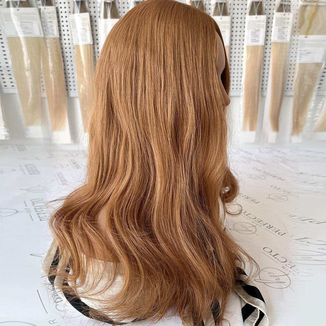 Hair Toppers Silk Base 8*8 Size Blonde To Red Hair Pieces | Hairperfecto