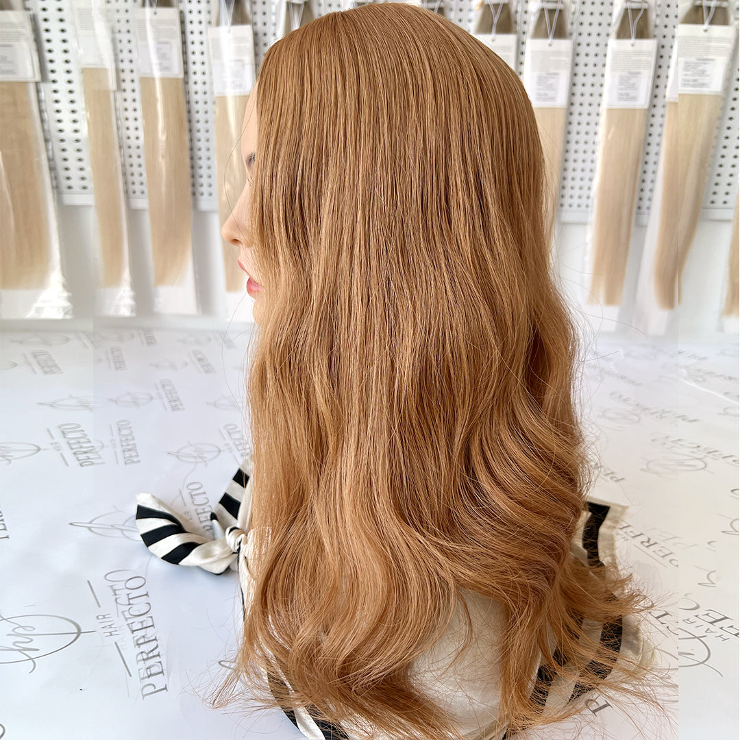 Hair Toppers Silk Base 8*8 Size Blonde To Red Hair Pieces | Hairperfecto