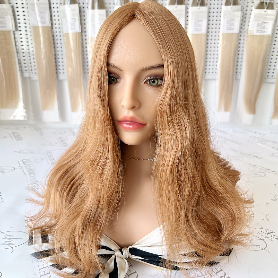 Hair Toppers Silk Base 8*8 Size Blonde To Red Hair Pieces | Hairperfecto