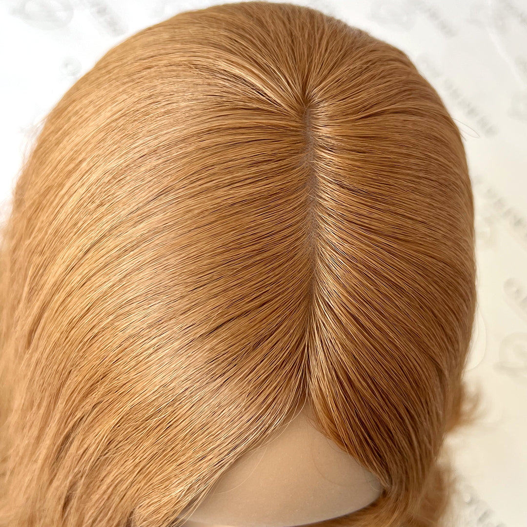 Hair Toppers Silk Base 8*8 Size Blonde To Red Hair Pieces | Hairperfecto
