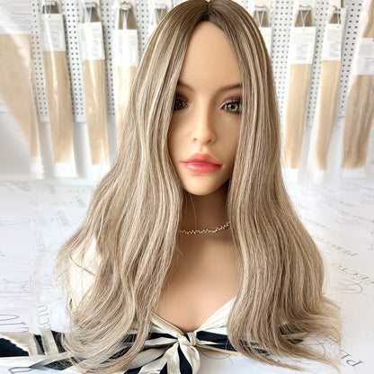 Silk Hair Pieces Blonde Money Piece Hair Toppers |Hairperfecto