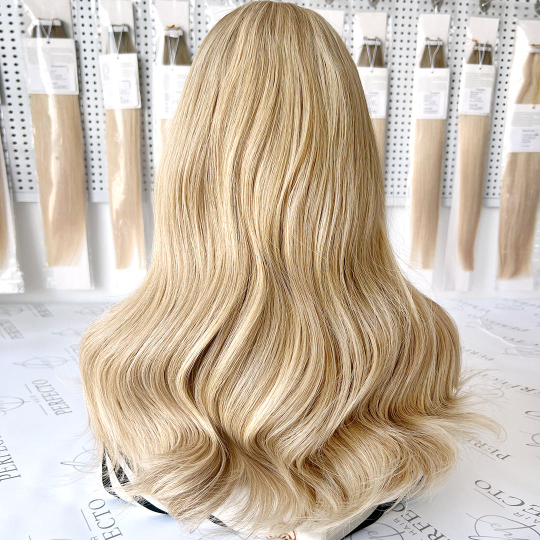 Luxury Lace Top Wig Blonde Mixed Virgin Human Hair Wigs - Luna