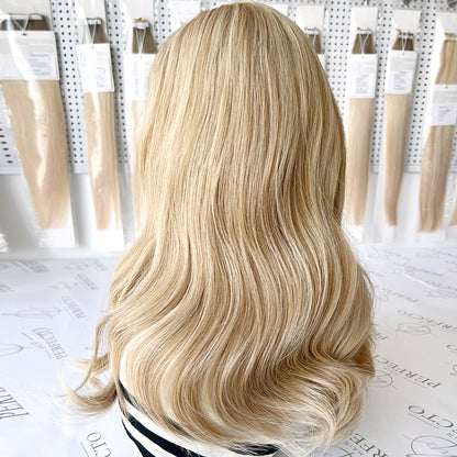 Luxury Lace Top Wig Blonde Mixed Virgin Human Hair Wigs - Luna