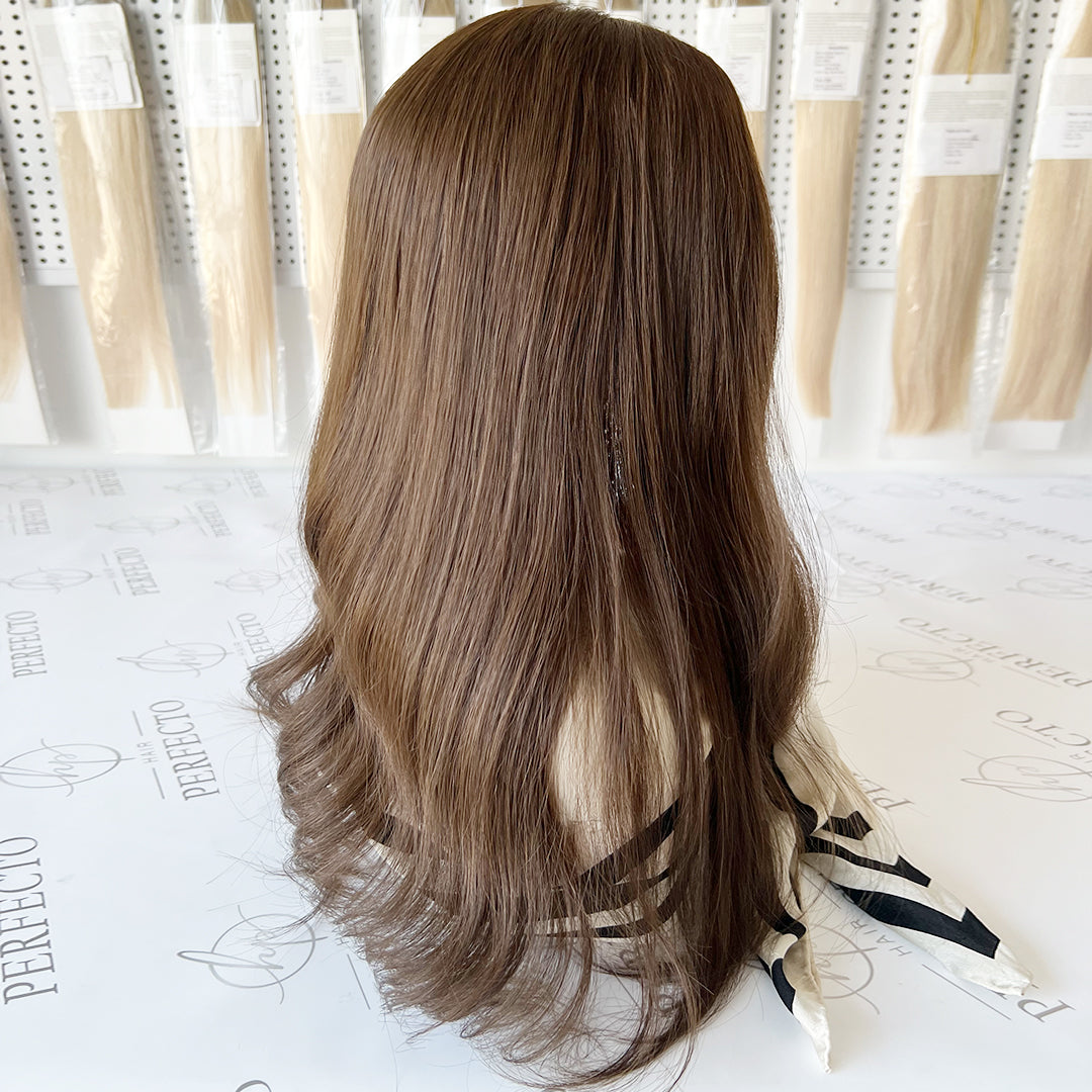 Best Hair Toppers 8*8 Full Volume Brown Silk Hair Topper