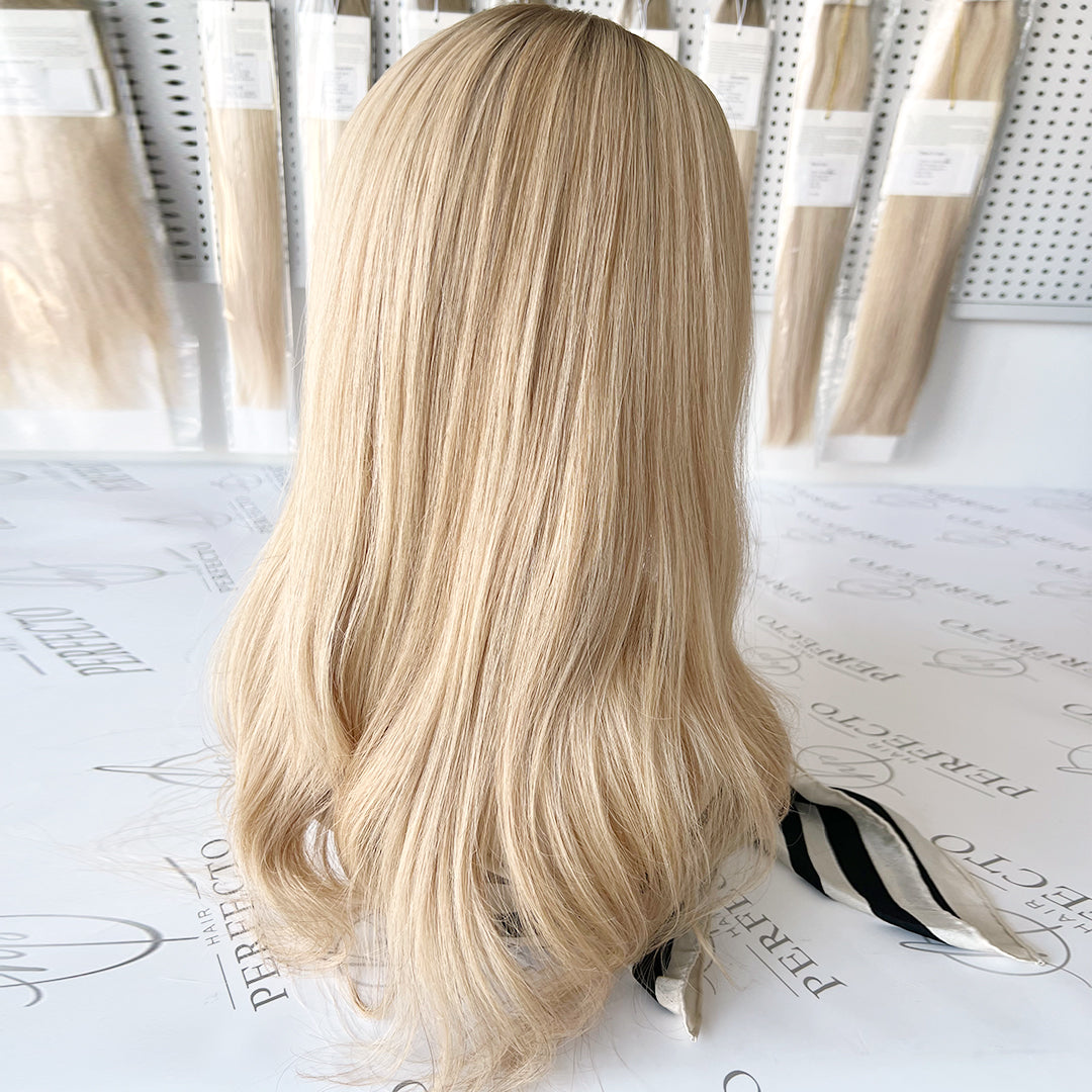 Hair Toppers For Women 8*8 Ash Light Blonde Hair Pieces - Samantha