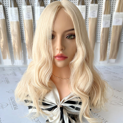 Blonde Hair Toppers 8*8 Silk Base Topper for Women