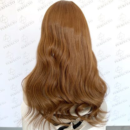 Silk Top Human Hair Toppers Honey Blonde Hair Pieces - Golden Silk