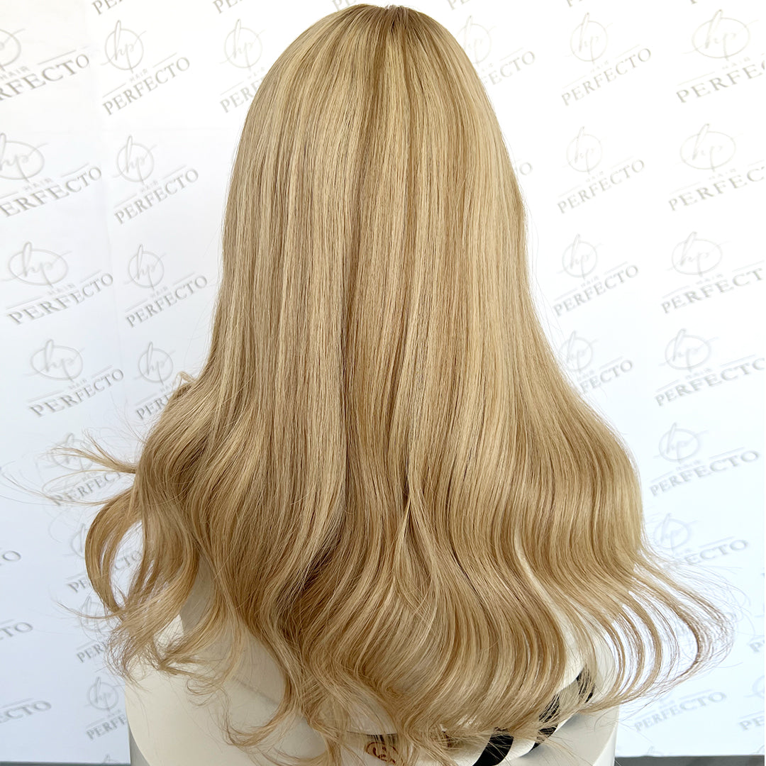 Hair Toppers 8*8 Virgin Hair Golden Blonde Silk Base Hair Pieces - Aura