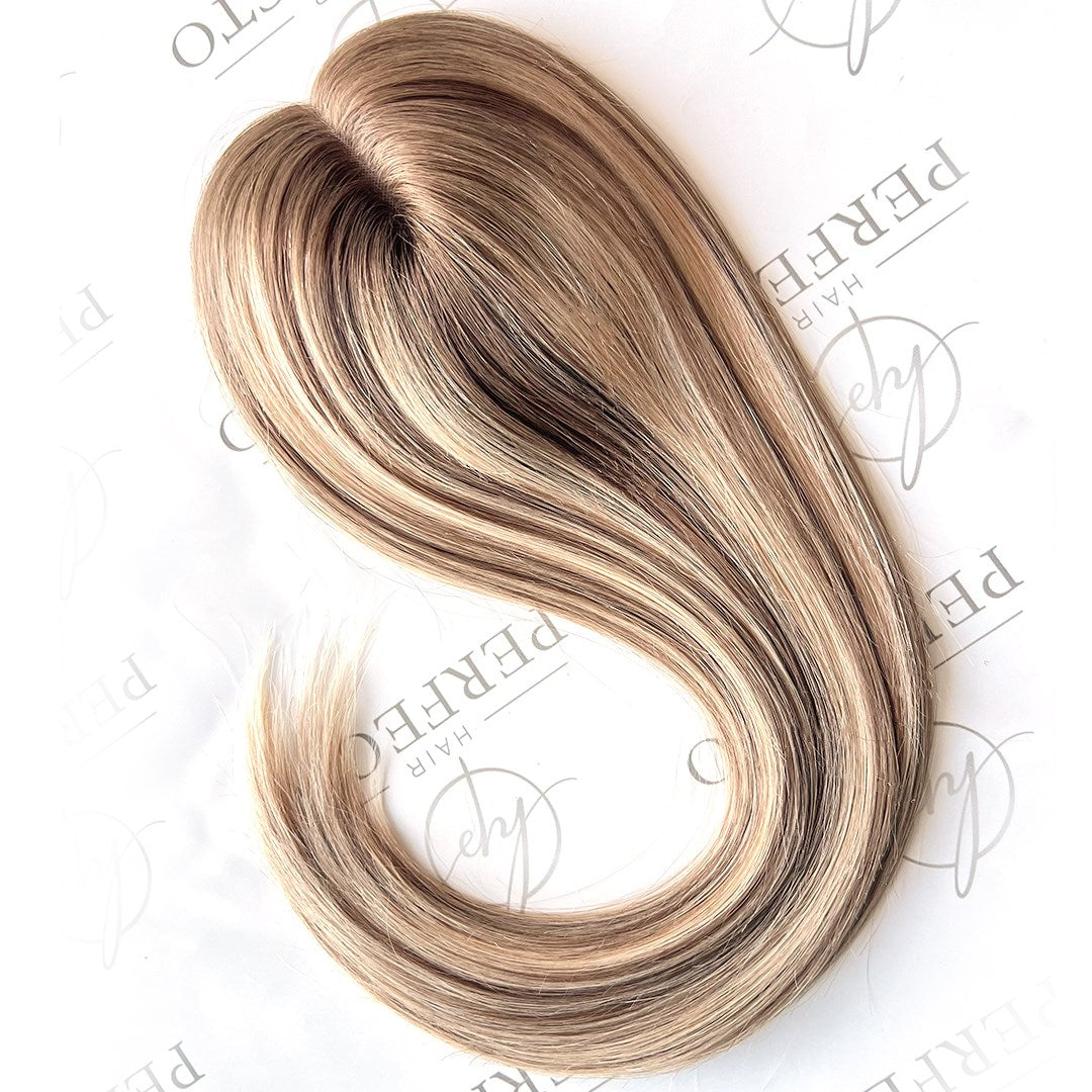 Human Hair Toppers For Hair Loss 5X6 Balayage Hair Topper