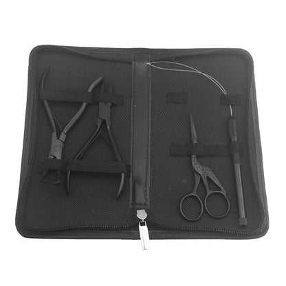 Professional Hair Extension Beading Tool Kit Apply and Remove Plier Set I Hairperfecto