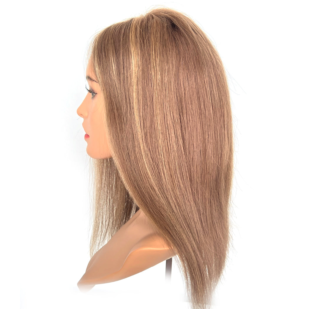 Hair Toppers 18''  #4/12  8''*8'' - Silk Top Hair Toppers| Hairperfecto