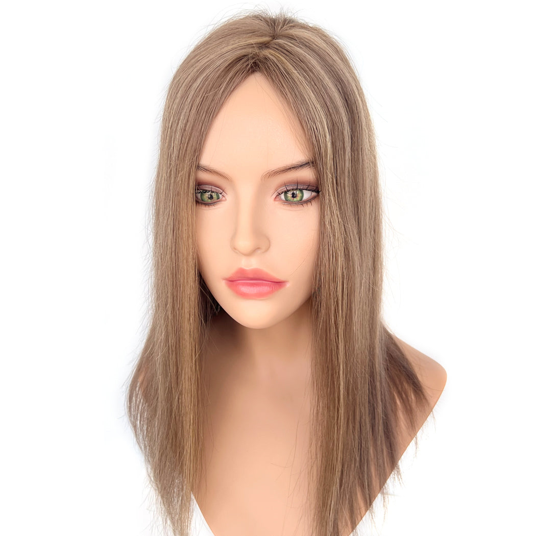 Hair Toppers 18''  #4/12  8''*8'' - Silk Top Hair Toppers| Hairperfecto