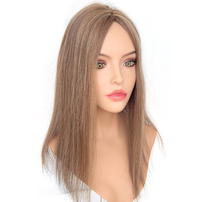 Hair Toppers 18''  #4/12  8''*8'' - Silk Top Hair Toppers| Hairperfecto