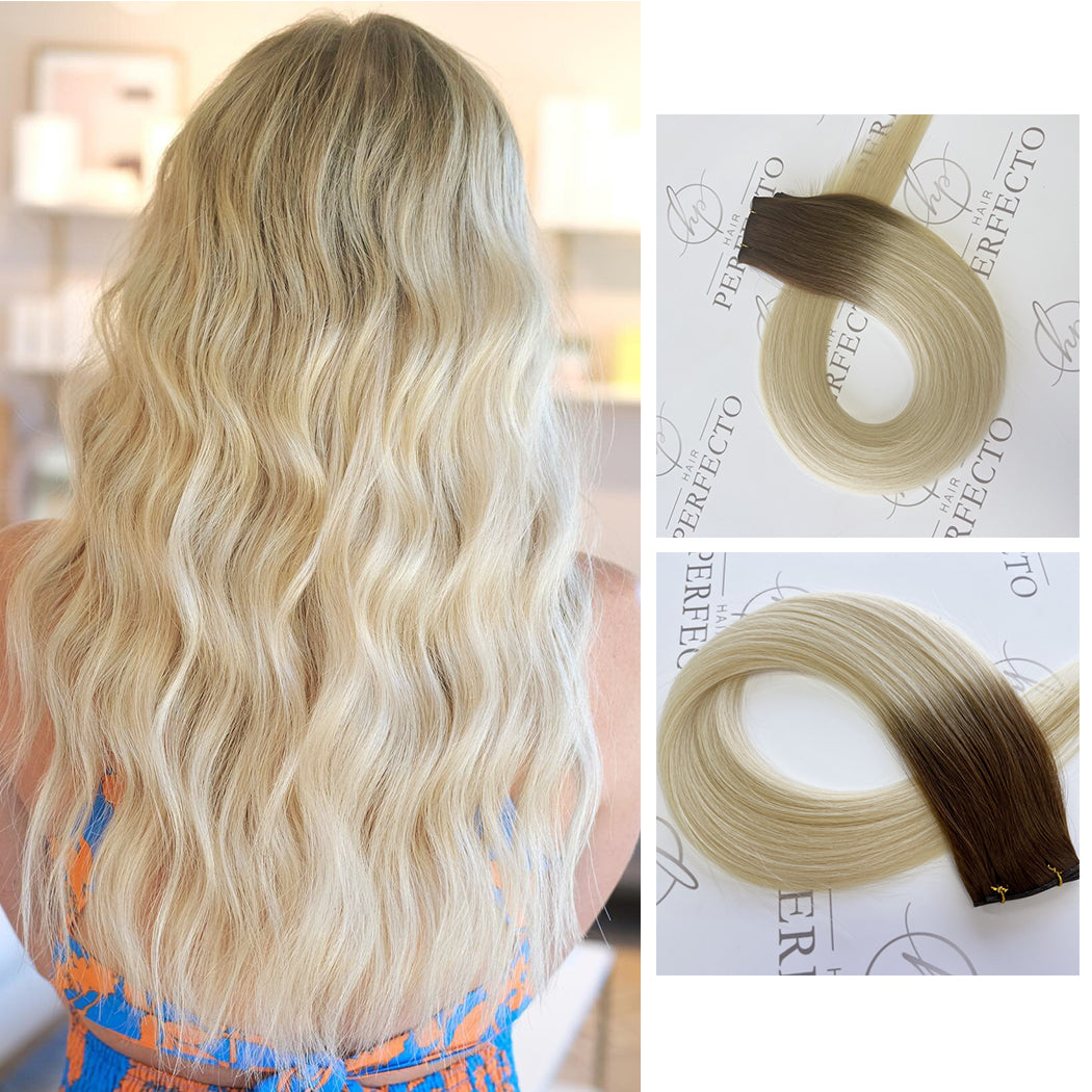 Genius Hair Wefts - 100% Virgin Human Hair Exteansions #T3/60 | Hairperfecto